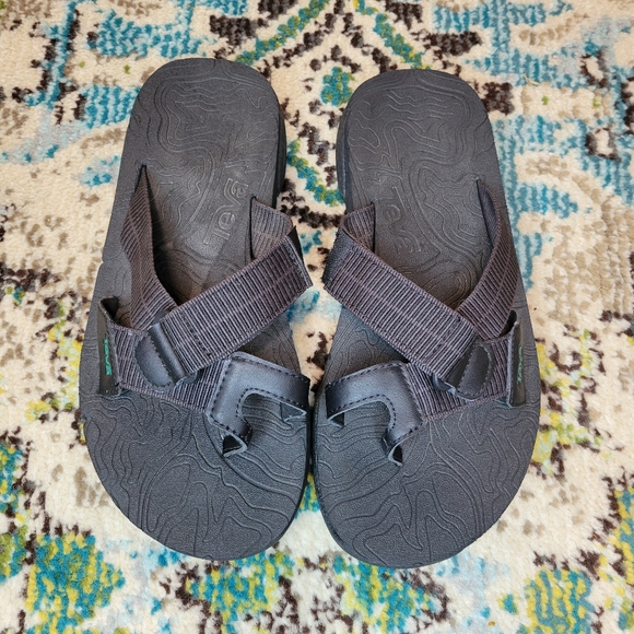 Teva Womens Revive 95 Slide Adjustable Black Outdoor Sandal Size 8 - Picture 1 of 7